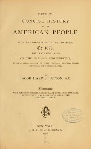 Patton's concise history of the American people