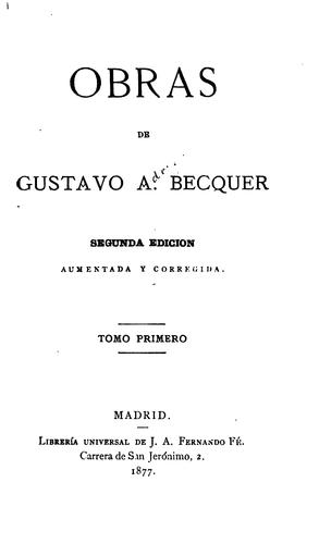 Obras de Gustavo A. Becquer