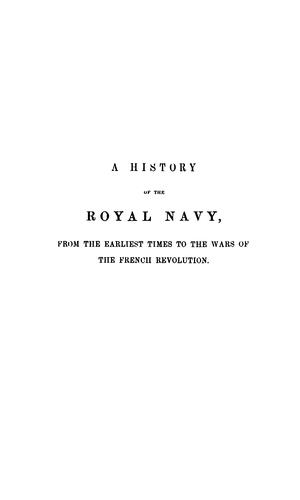 A history of the royal navy