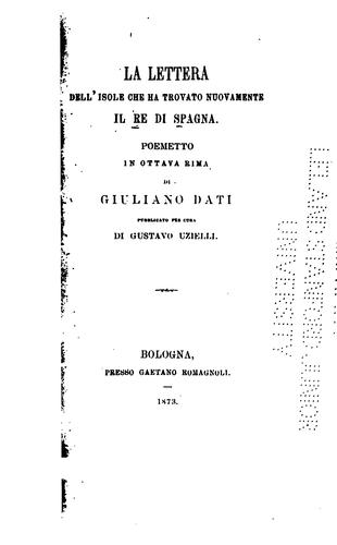La lettera dell'isole che ha trovato nuovamente il re di Spagna