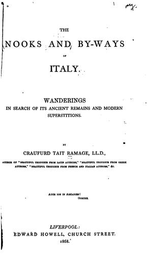 The nooks and by-ways of Italy