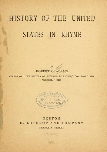 History of the United States in rhyme