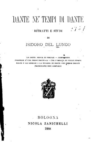 Dante ne' tempi di Dante