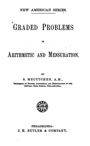 Graded problems in arithmetic and mensuration