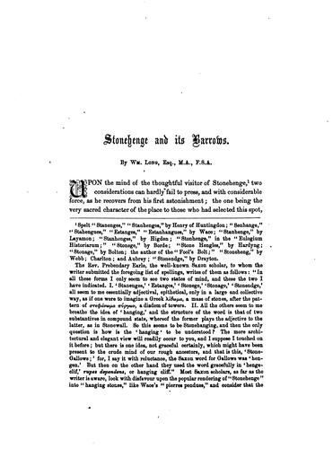 Stonehenge and its barrows