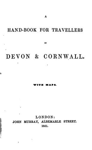 A hand-book for travellers in Devon & Cornwall ..