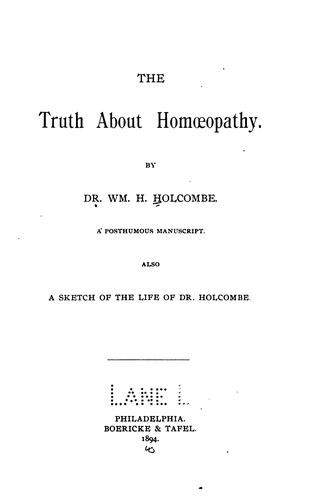 The truth about homoeopathy