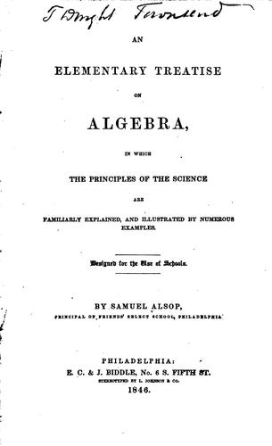 An elementary treatise on algebra
