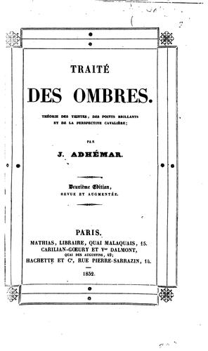 Traité des ombres