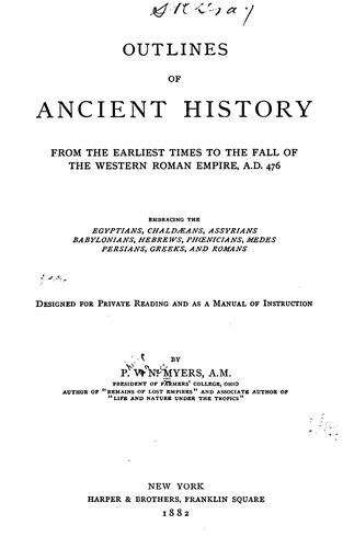 Outlines of ancient history