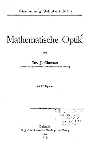 Mathematische Optik