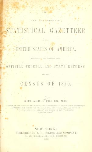 A new and complete statistical gazetteer of the United States of America