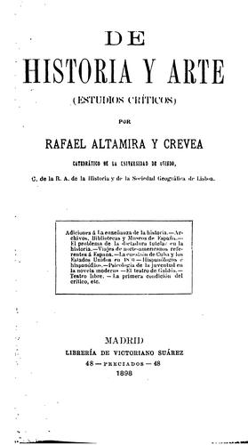 De historia y arte (estudios críticos)