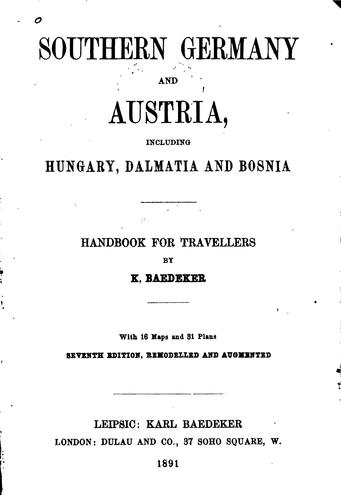 Southern Germany and Austria