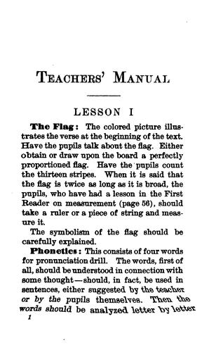 Teachers' manual for second reader