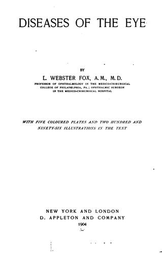 Diseases of the eye