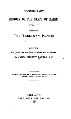 The Trelawny papers