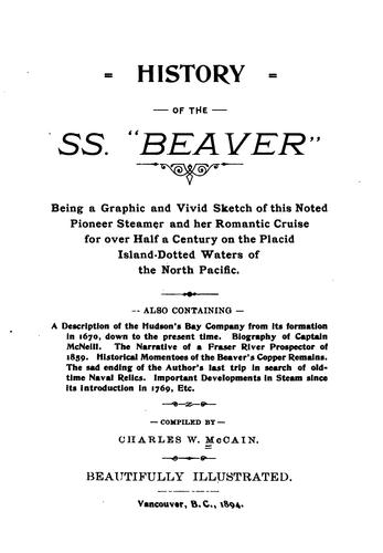 History of the SS. "Beaver"