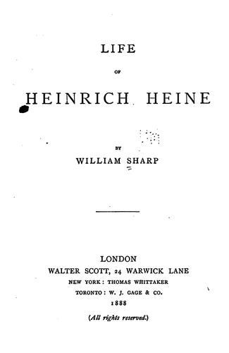 Life of Heinrich Heine