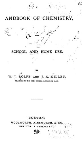 Handbook of chemistry