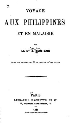 Voyage aux Philippines et en Malaisie