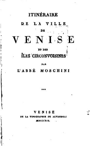 Itinéraire de la ville de Venise et des îles circonvoisines