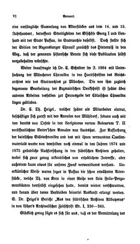 Die chroniken der baierischen städte
