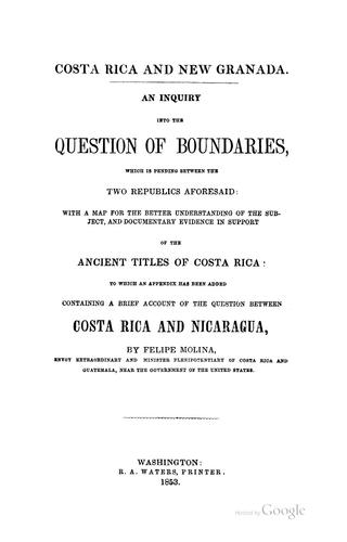 Costa Rica and New Granada
