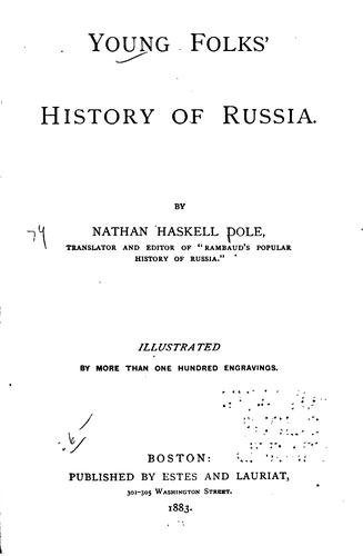 Young folk's history of Russia