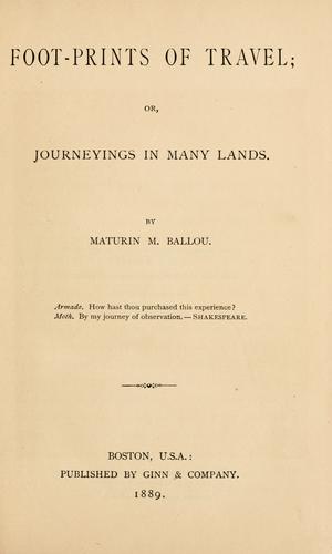 Foot-prints of travel