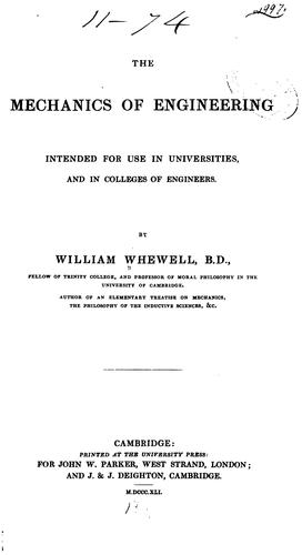 The mechanics of engineering