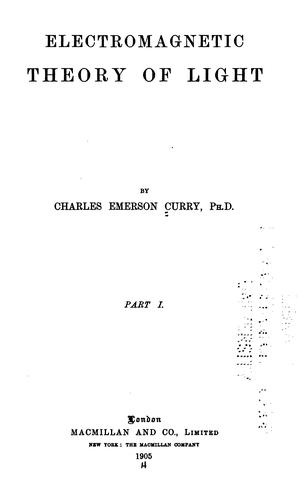 Electromagnetic theory of light