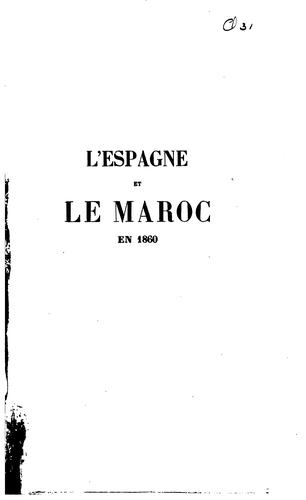 L' Espagne et le Maroc en 1860