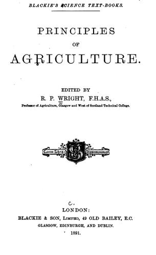 Principles of agriculture