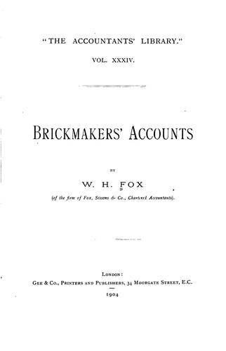 Brickmakers' accounts