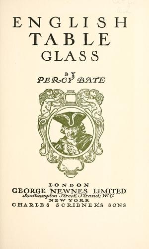 English table glass