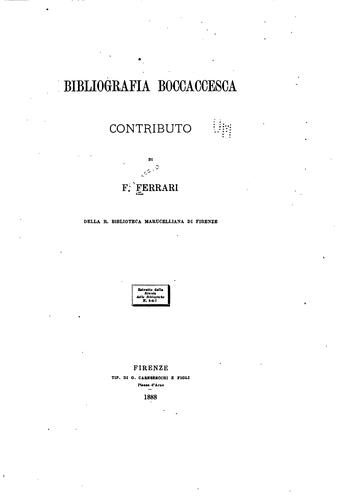 Bibliografia Boccaccesca