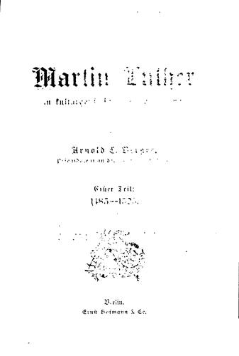 Martin Luther in kulturgeschichtlicher Darstellung