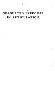 Graduated exercises in articulation