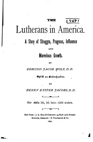 The Lutherans in America
