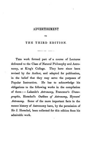 Lectures on astronomy