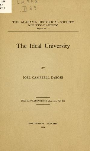 The ideal university