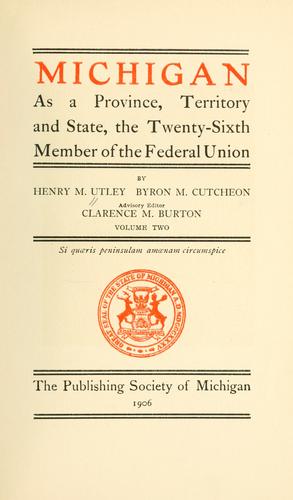 Michigan as a province, territory and state