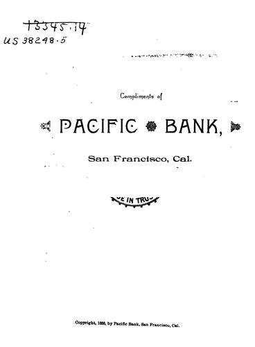 Pacific bank handbook of California
