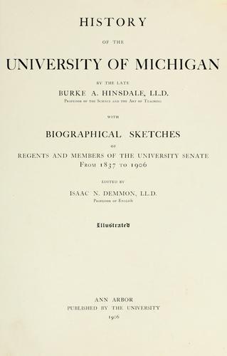History of the University of Michigan