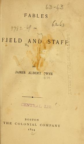 Fables of field and staff