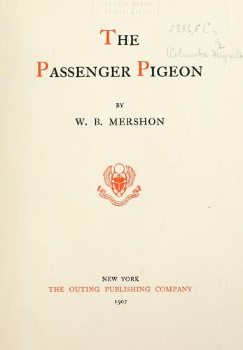 The passenger pigeon