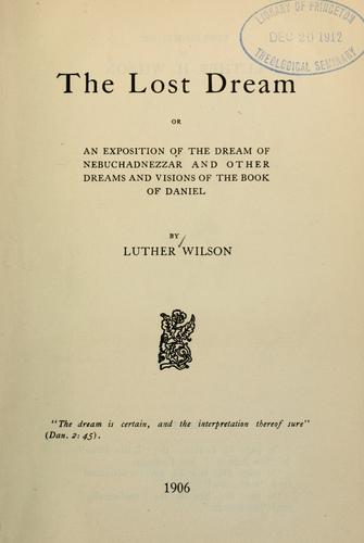 The lost dream