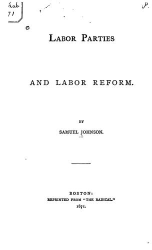 Labor parties and labor reform