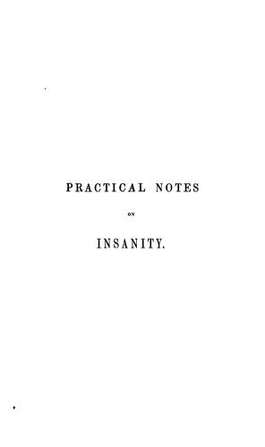 Practical notes on insanity